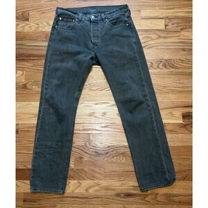 Vintage Levi’s Jeans 30x30 Green 501 Button Fly Straight Denim Pants USA 90s